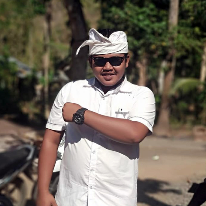 Agus from the maintenance and gardening team