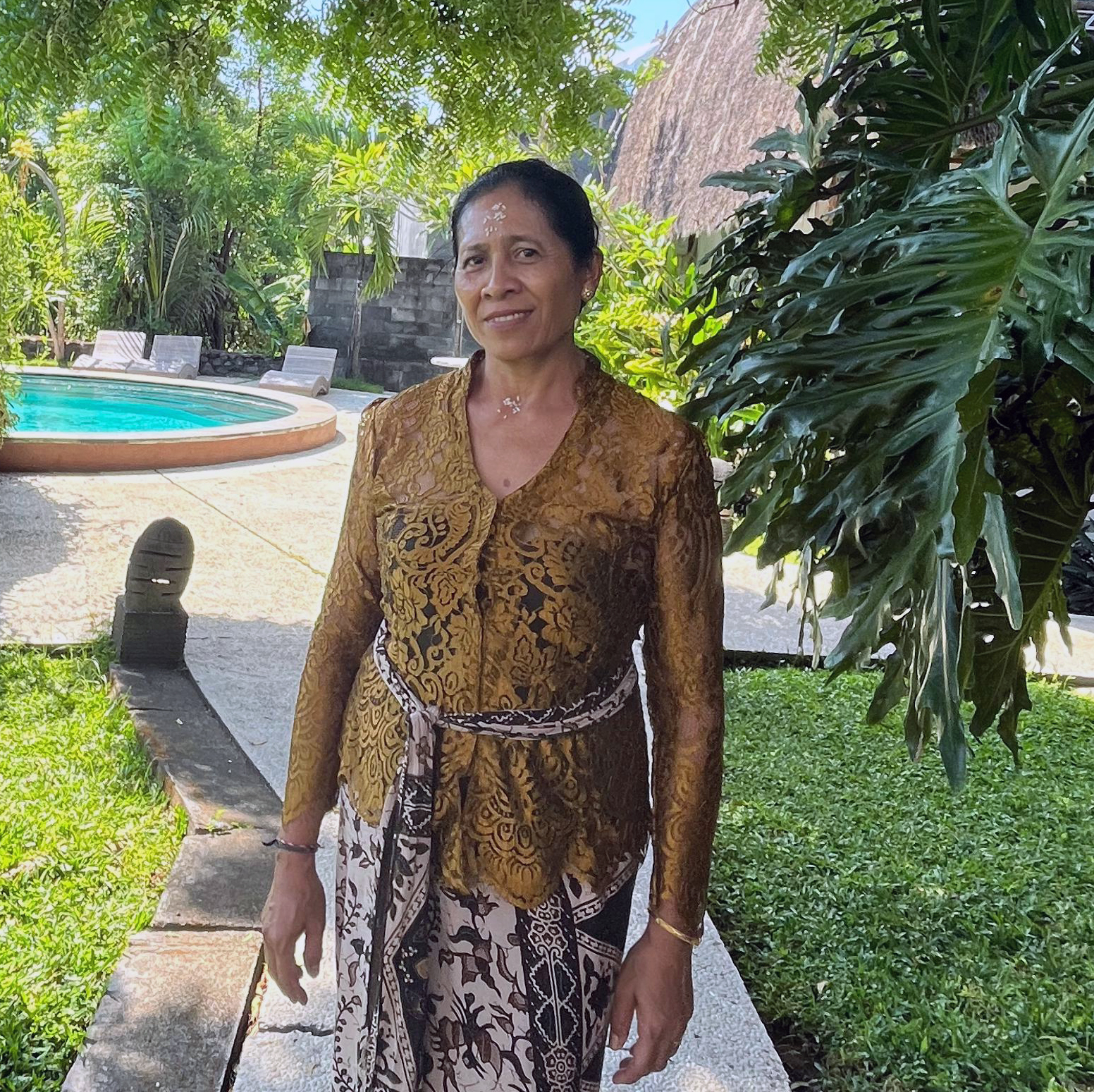 Nengah from the room attendant team