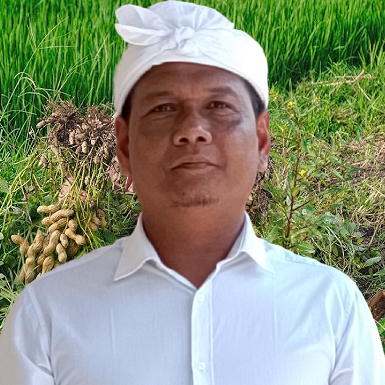 Putu from the maintenance and gardening team
