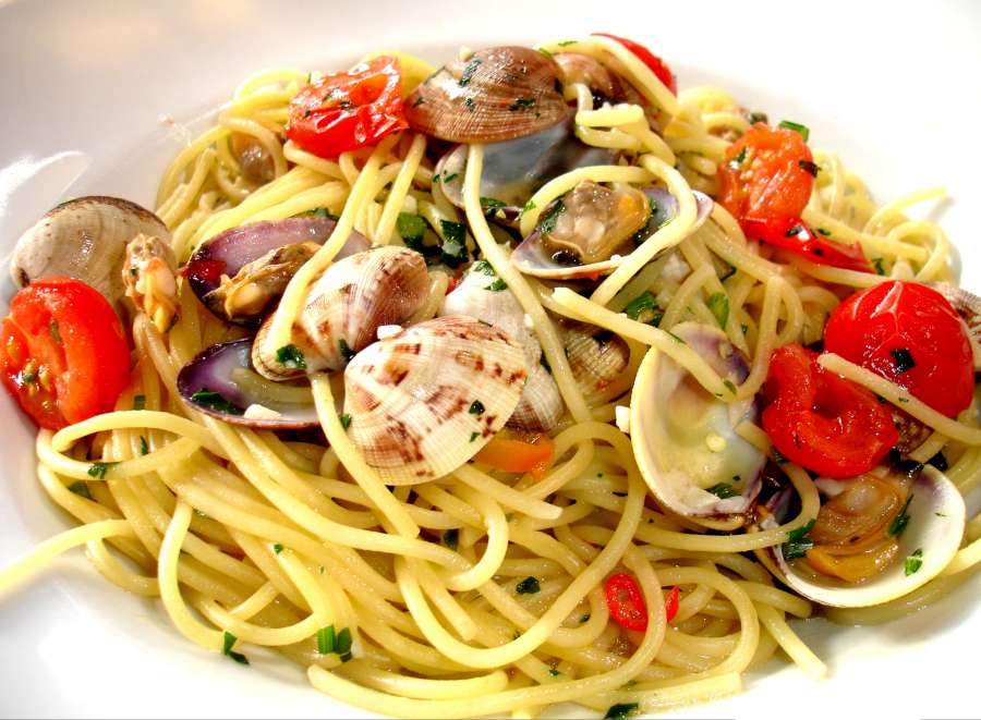 Freshly prepared dish at Bunga Laut Restaurant